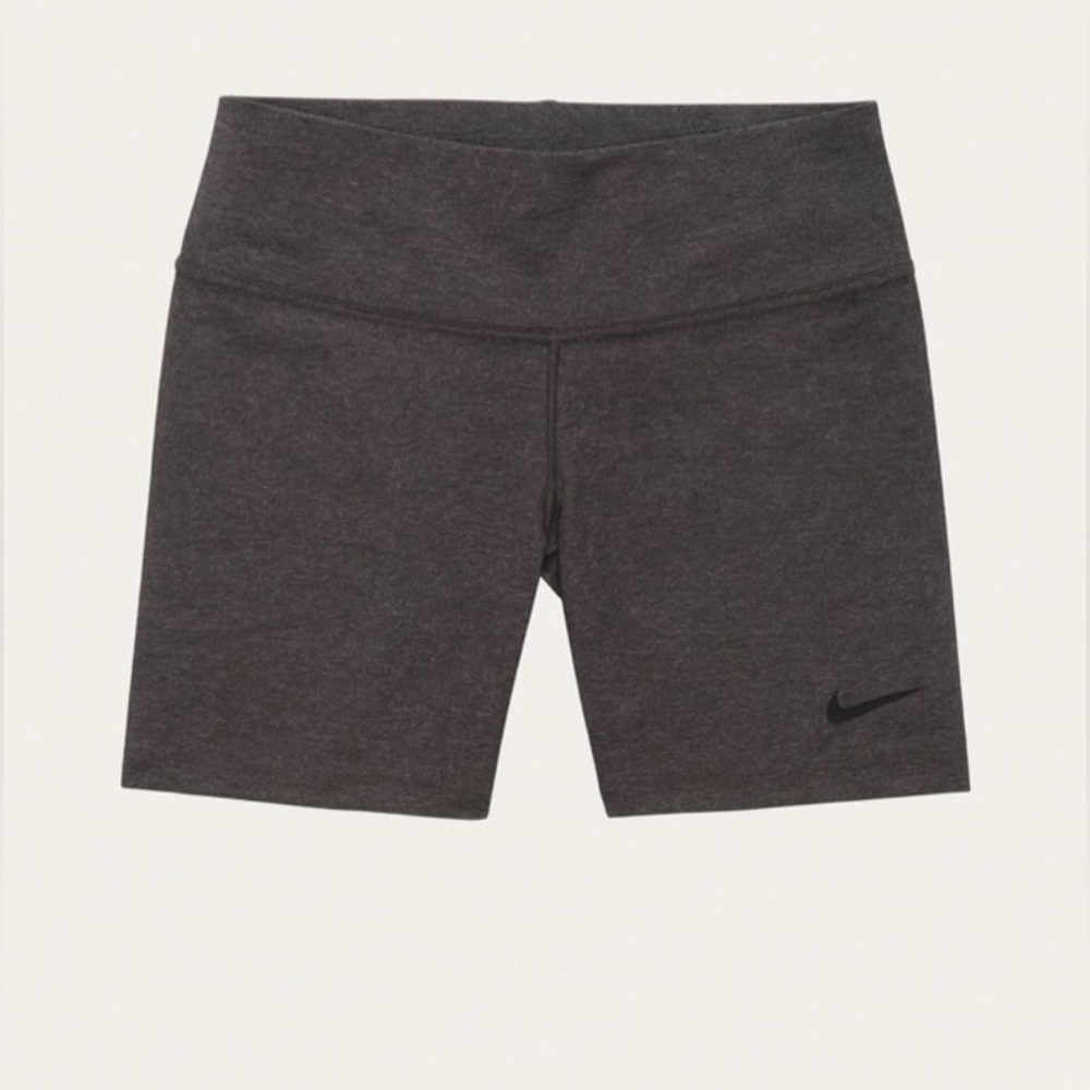 Nike Power High Rise Shorts XS Gray Training Gym Workout Athletic